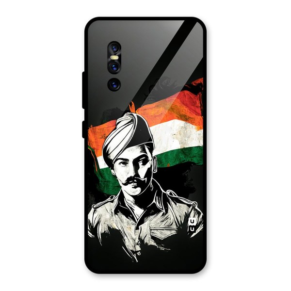 Patriotic Indian Glass Back Case for Vivo V15 Pro