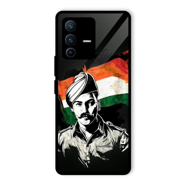 Patriotic Indian Glass Back Case for Vivo V23 Pro