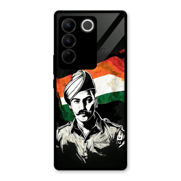 Patriotic Indian Glass Back Case for Vivo V27 Pro