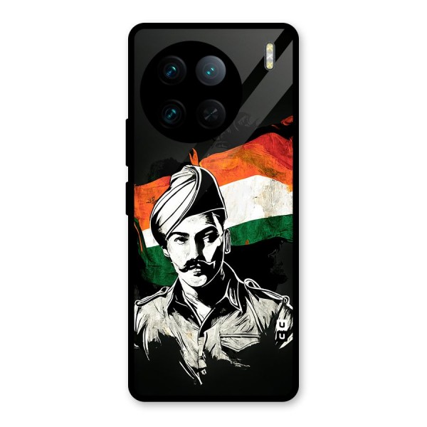 Patriotic Indian Glass Back Case for Vivo X90 Pro