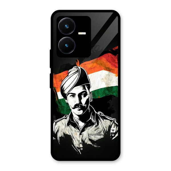 Patriotic Indian Glass Back Case for Vivo Y22