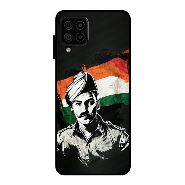 Patriotic Indian Metal Back Case for Galaxy A22 4G