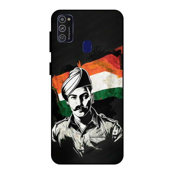 Patriotic Indian Metal Back Case for Galaxy M21