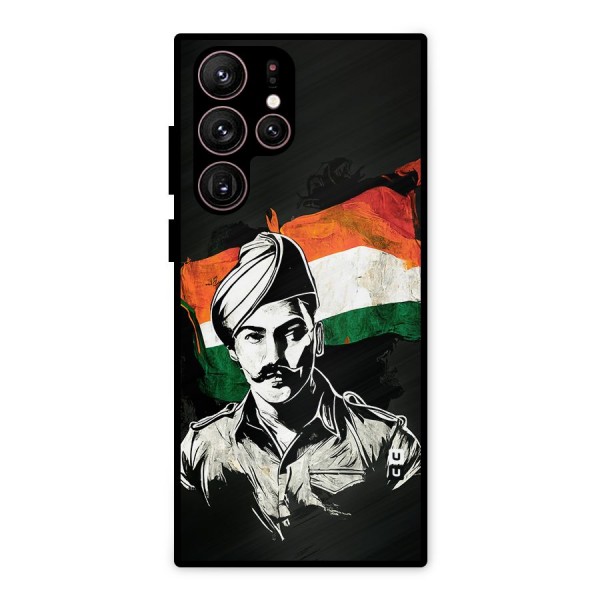 Patriotic Indian Metal Back Case for Galaxy S22 Ultra 5G