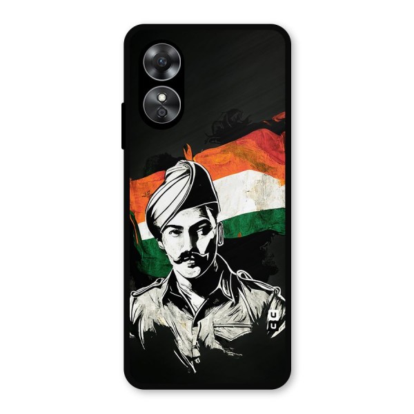 Patriotic Indian Metal Back Case for Oppo A17