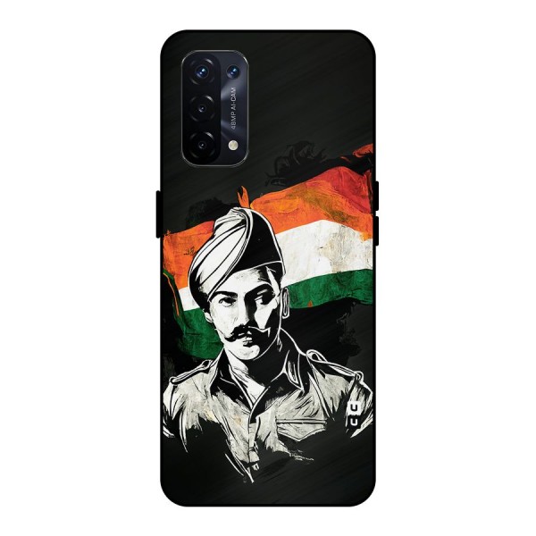 Patriotic Indian Metal Back Case for Oppo A74 5G