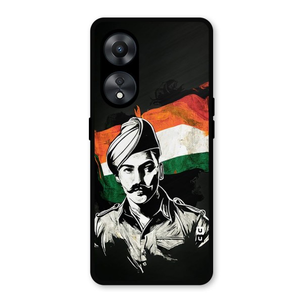 Patriotic Indian Metal Back Case for Oppo A78