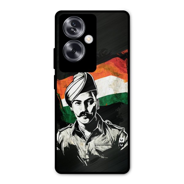 Patriotic Indian Metal Back Case for Oppo A79 5G