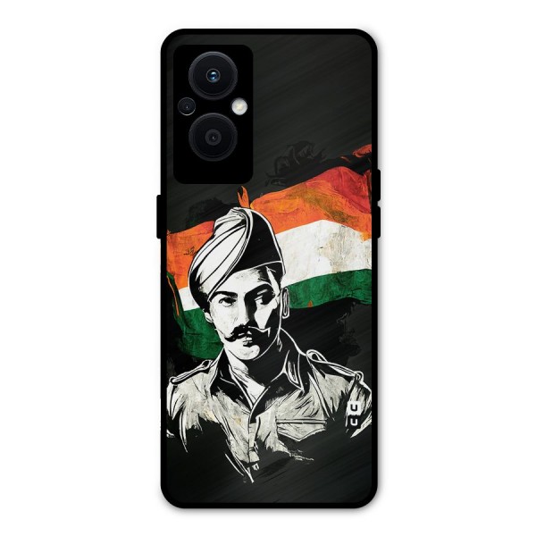 Patriotic Indian Metal Back Case for Oppo F21s Pro 5G