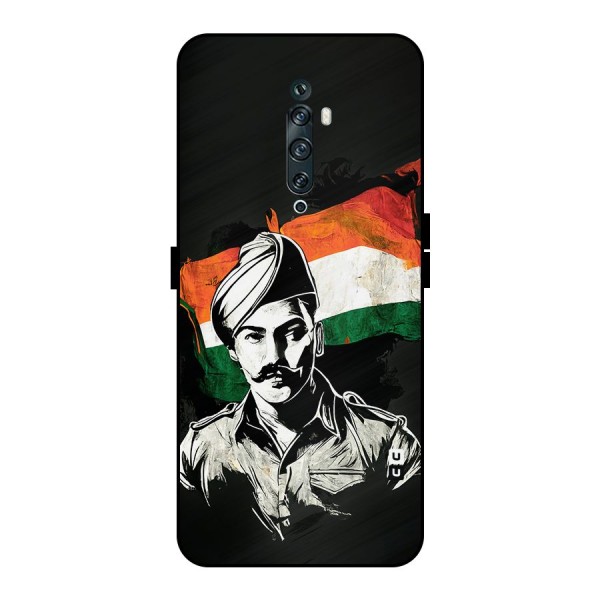 Patriotic Indian Metal Back Case for Oppo Reno2 F