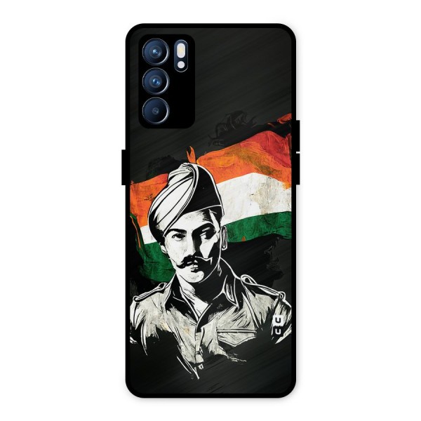 Patriotic Indian Metal Back Case for Oppo Reno6 5G