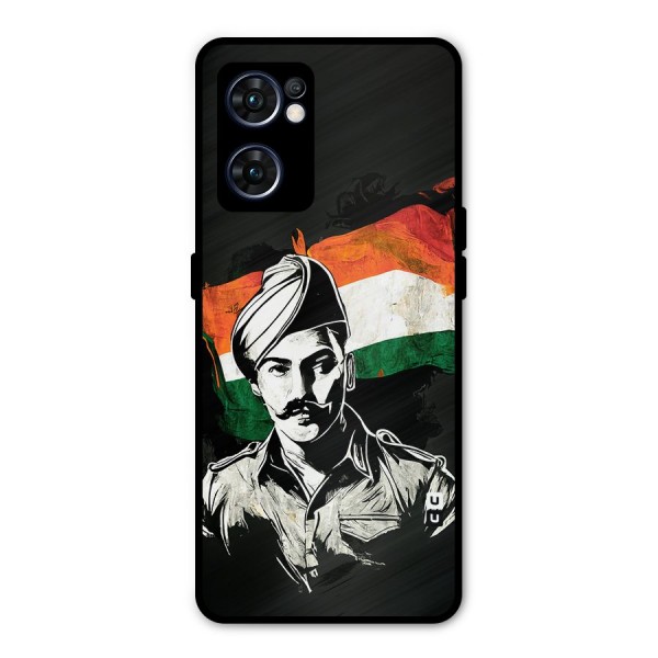 Patriotic Indian Metal Back Case for Oppo Reno7 5G