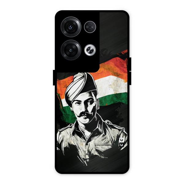 Patriotic Indian Metal Back Case for Oppo Reno8 Pro 5G