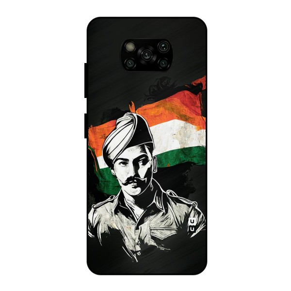 Patriotic Indian Metal Back Case for Poco X3