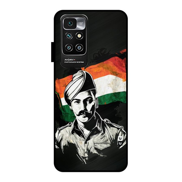 Patriotic Indian Metal Back Case for Redmi 10 Prime