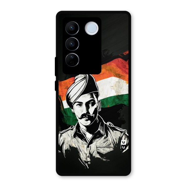 Patriotic Indian Metal Back Case for Vivo V27 Pro