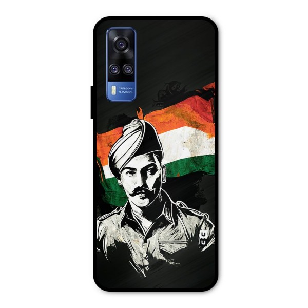 Patriotic Indian Metal Back Case for Vivo Y31