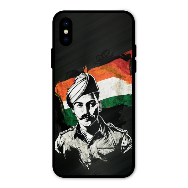 Patriotic Indian Metal Back Case for iPhone XS