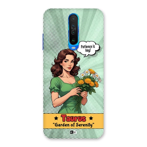 Peaceful Taurus Back Case for Poco X2