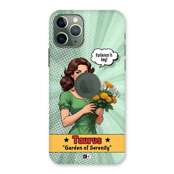 Peaceful Taurus Back Case for iPhone 11 Pro Logo Cut