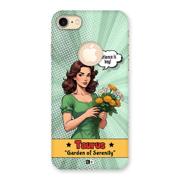 Peaceful Taurus Back Case for iPhone 8 Logo Cut