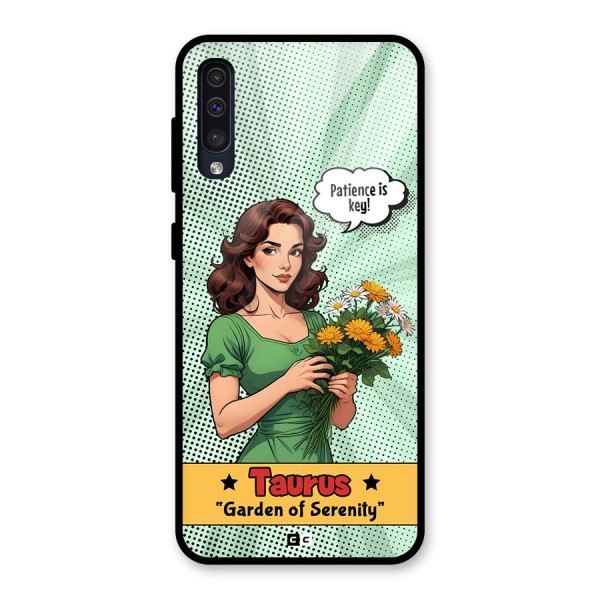 Peaceful Taurus Glass Back Case for Galaxy A50s