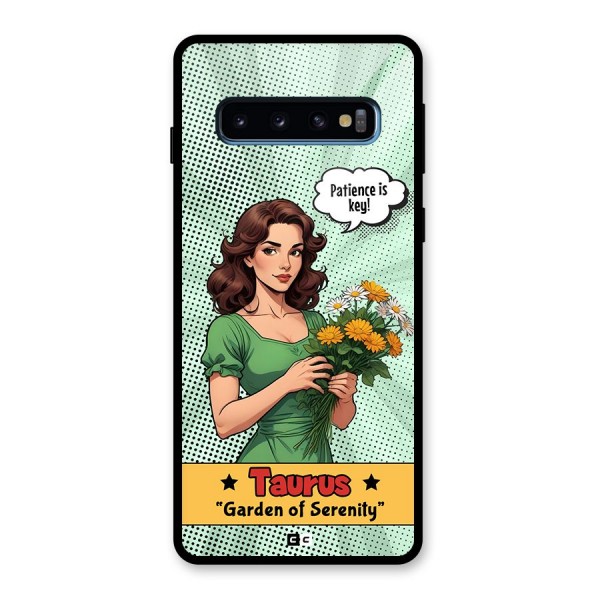 Peaceful Taurus Glass Back Case for Galaxy S10