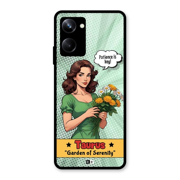 Peaceful Taurus Glass Back Case for Realme 10 Pro