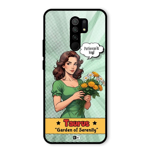 Peaceful Taurus Glass Back Case for Redmi 9 Prime