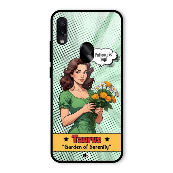 Peaceful Taurus Glass Back Case for Redmi Note 7