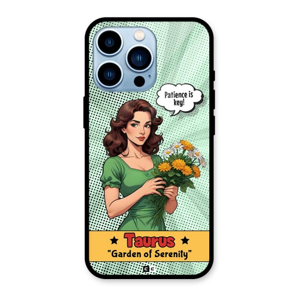 Peaceful Taurus Glass Back Case for iPhone 13 Pro