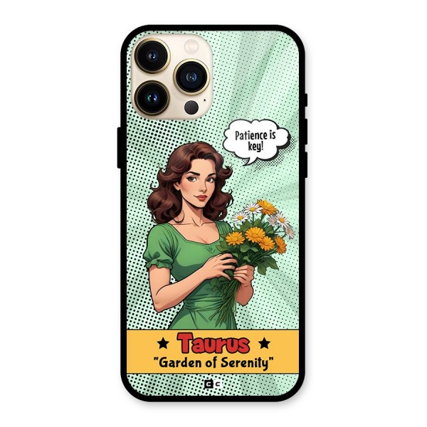 Peaceful Taurus Glass Back Case for iPhone 13 Pro Max