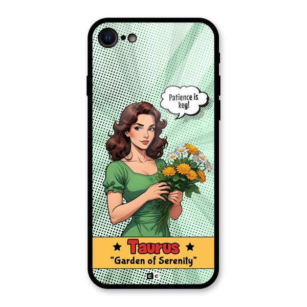 Peaceful Taurus Glass Back Case for iPhone 8