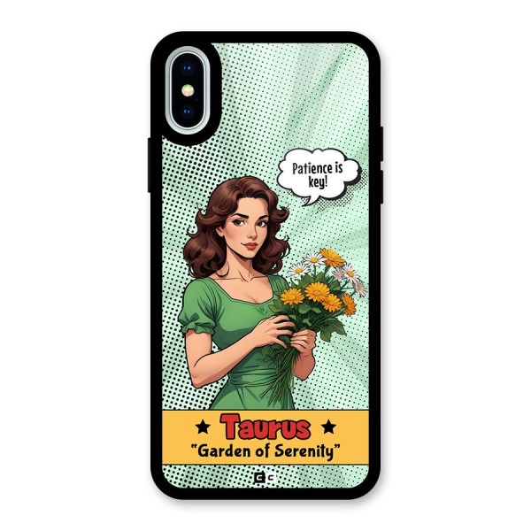 Peaceful Taurus Glass Back Case for iPhone X