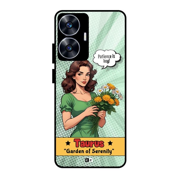 Peaceful Taurus Glass Back Case for realme C55