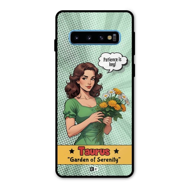 Peaceful Taurus Metal Back Case for Galaxy S10