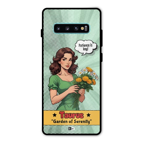 Peaceful Taurus Metal Back Case for Galaxy S10 Plus