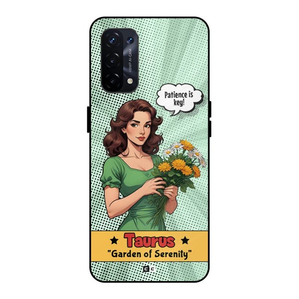 Peaceful Taurus Metal Back Case for Oppo A74 5G