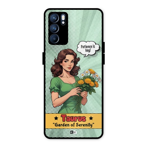 Peaceful Taurus Metal Back Case for Oppo Reno6 5G