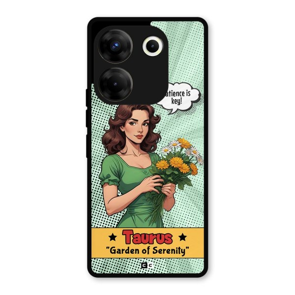 Peaceful Taurus Metal Back Case for Tecno Camon 20 Pro