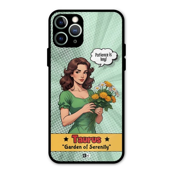 Peaceful Taurus Metal Back Case for iPhone 11 Pro Max