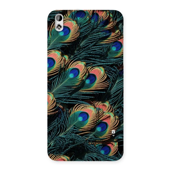 Peacock Feather Art Back Case for Desire 816g