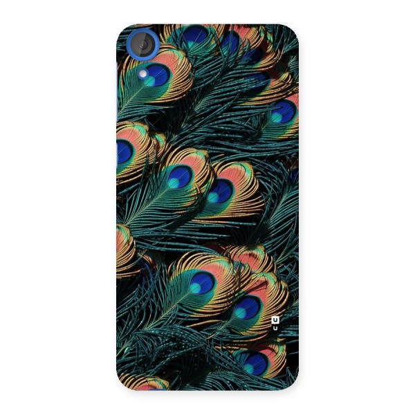 Peacock Feather Art Back Case for Desire 820