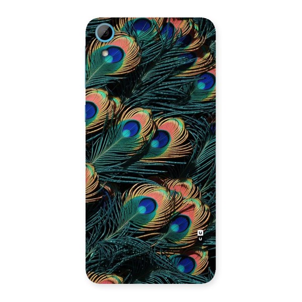 Peacock Feather Art Back Case for Desire 826