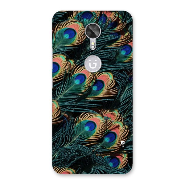 Peacock Feather Art Back Case for Gionee A1