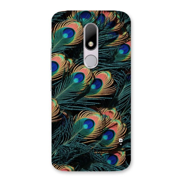 Peacock Feather Art Back Case for Moto M