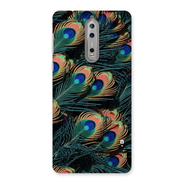 Peacock Feather Art Back Case for Nokia 8