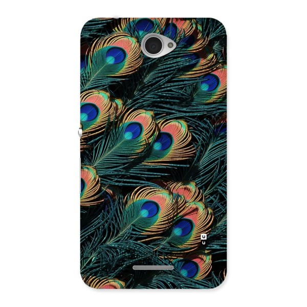 Peacock Feather Art Back Case for Xperia E4