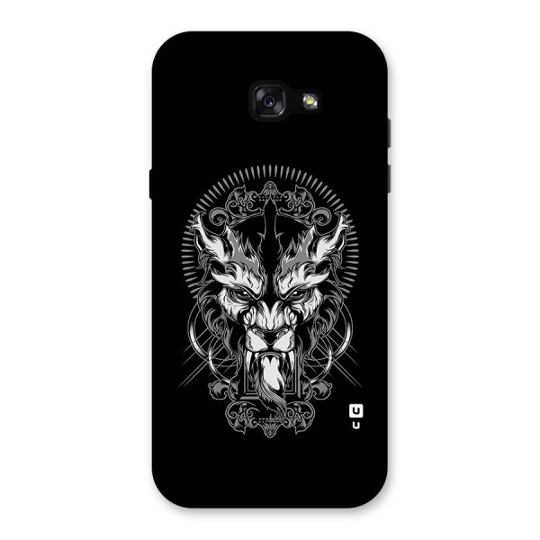 Pencil Art Lion Illustration Back Case for Galaxy A7 (2017)