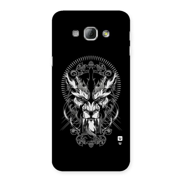 Pencil Art Lion Illustration Back Case for Galaxy A8